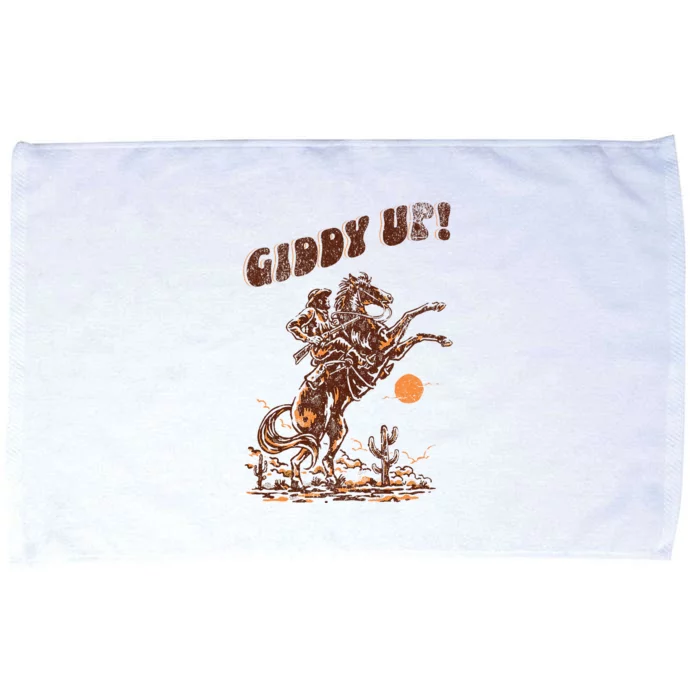 Giddy Up Horse Western Boho Hippie Microfiber Hand Towel