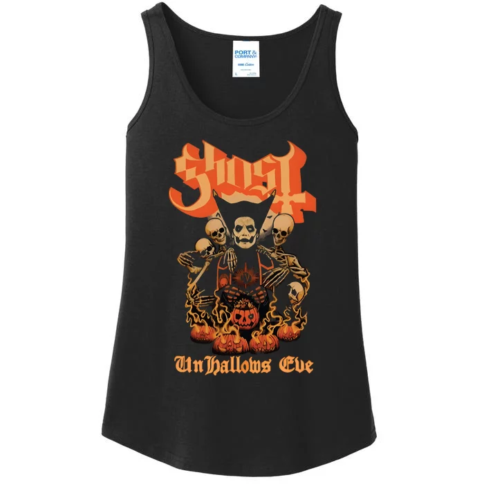 Ghost Un Hallows Eve Ladies Essential Tank