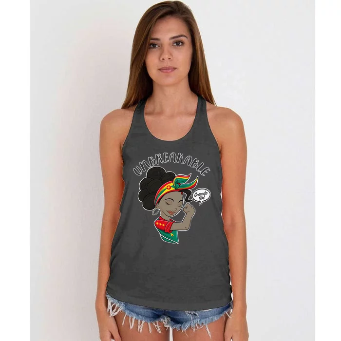 Grenada Unbreakable I Grenada Heritage I Grenada Women's Knotted Racerback Tank