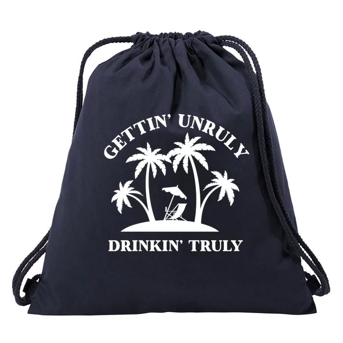 Gettin' Unruly In' Hard Seltzer Summer Beach Alcohol Gift Drawstring Bag