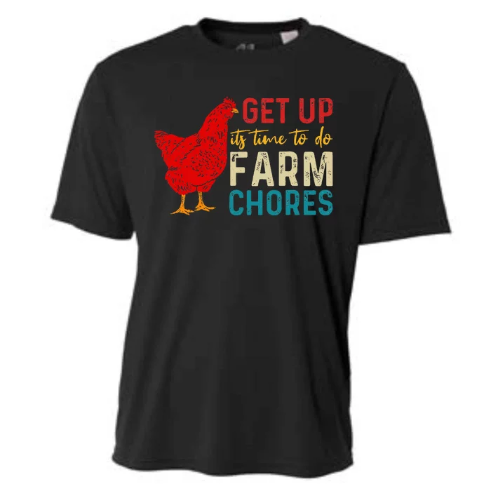 Get Up ItS Time To Do Farm Chores Cooling Performance Crew T-Shirt