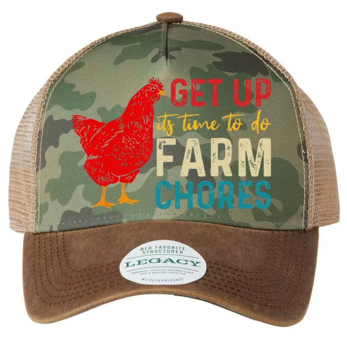 Get Up Its Time To Do Farm Chores Legacy Tie Dye Trucker Hat