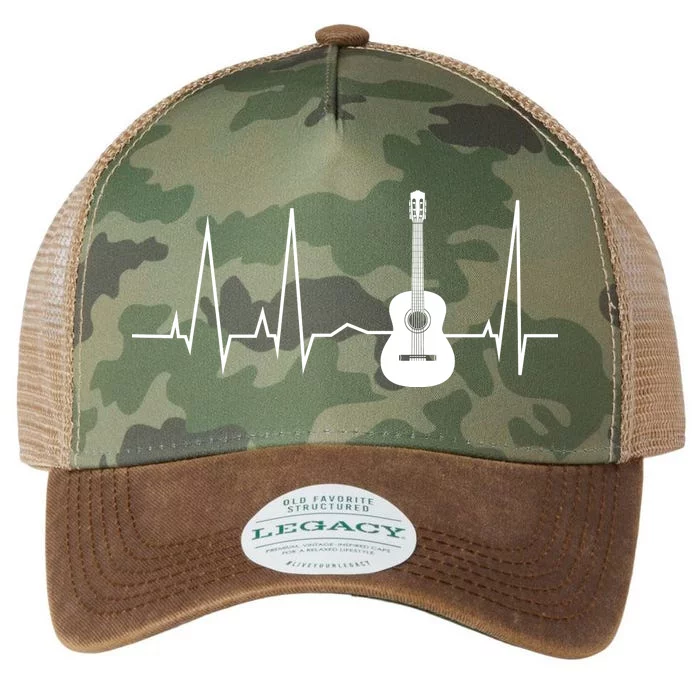 Guitar Heartbeat Pulse Legacy Tie Dye Trucker Hat