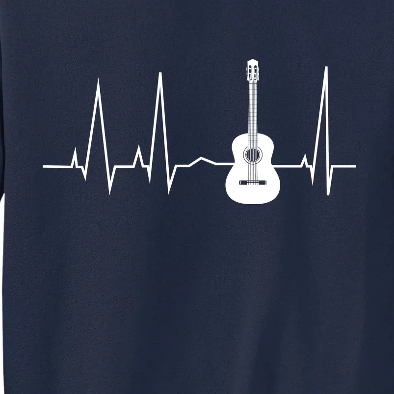 Guitar Heartbeat Pulse Tall Sweatshirt