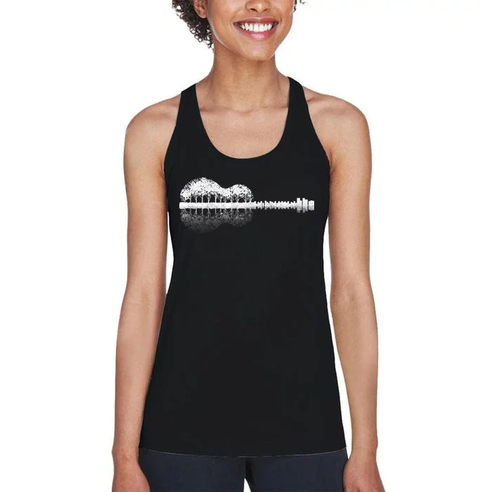 Guitar Landscape Women's Racerback Tank