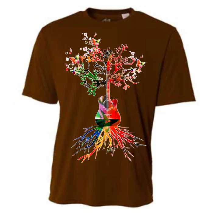 Guitar Roots Tree Of Life Cooling Performance Crew T-Shirt