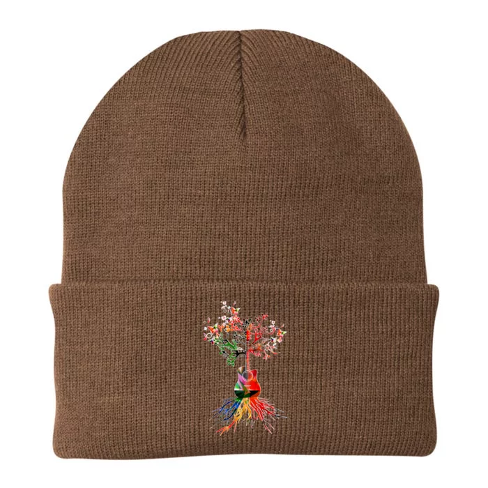 Guitar Roots Tree Of Life Knit Cap Winter Beanie