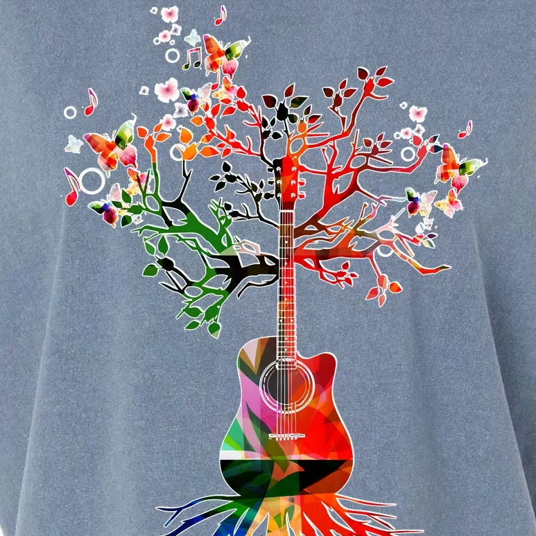 Guitar Roots Tree Of Life Garment-Dyed Women's Muscle Tee