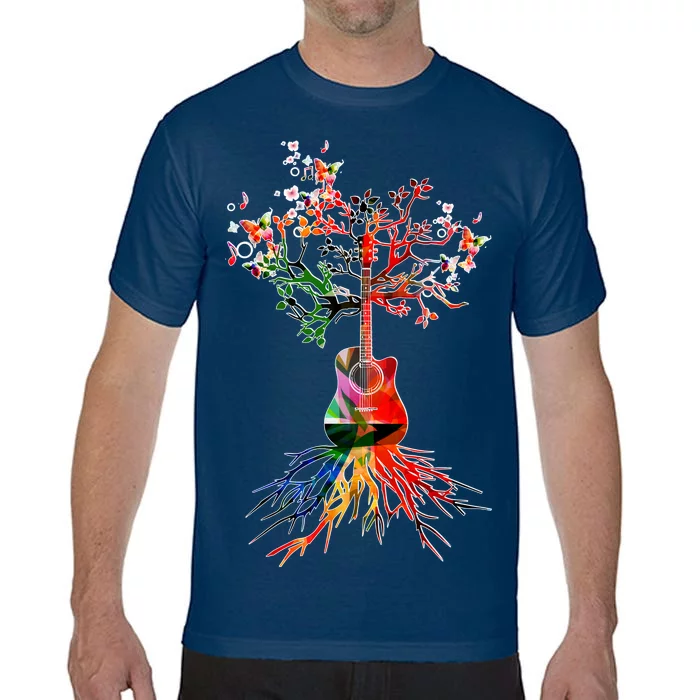 Guitar Roots Tree Of Life Comfort Colors T-Shirt