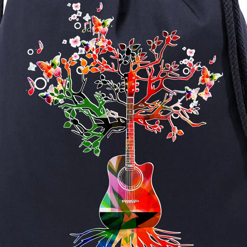 Guitar Roots Tree Of Life Drawstring Bag