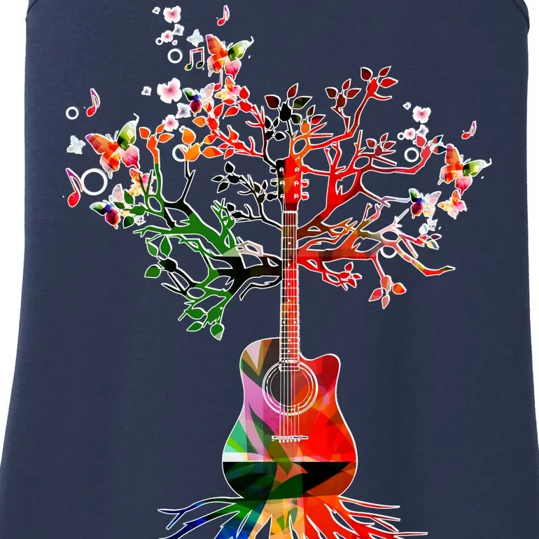 Guitar Roots Tree Of Life Ladies Essential Tank