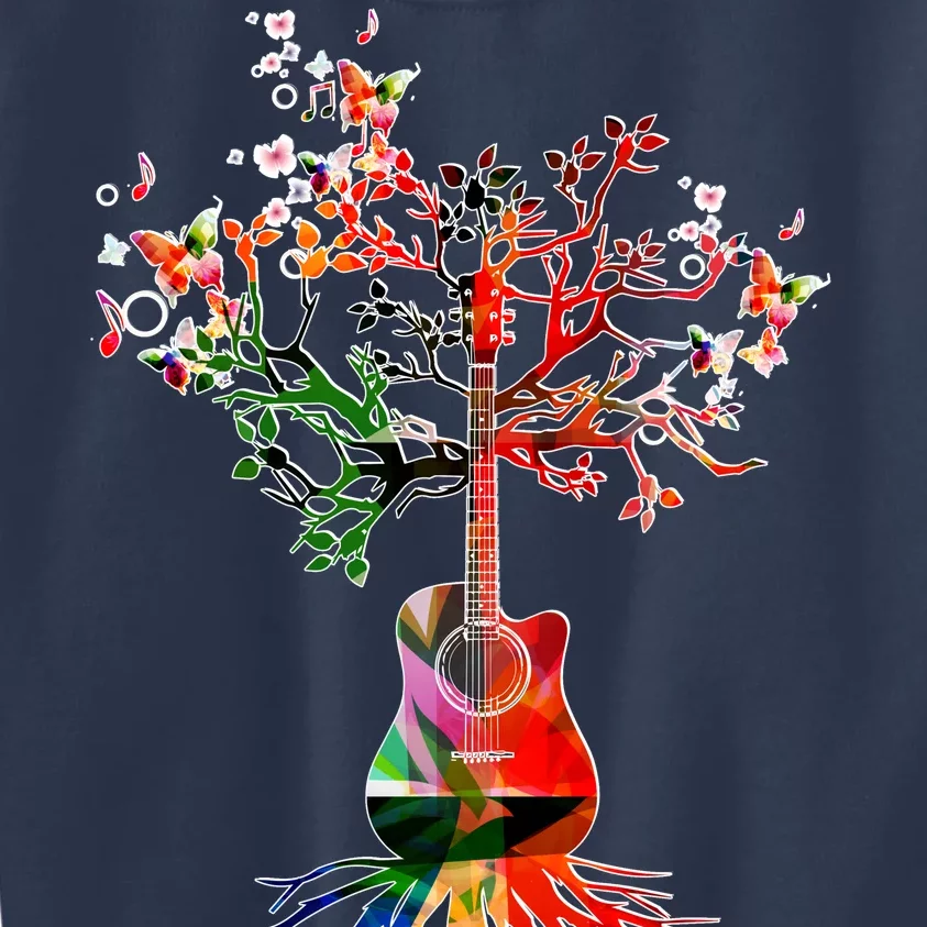 Guitar Roots Tree Of Life Kids Sweatshirt