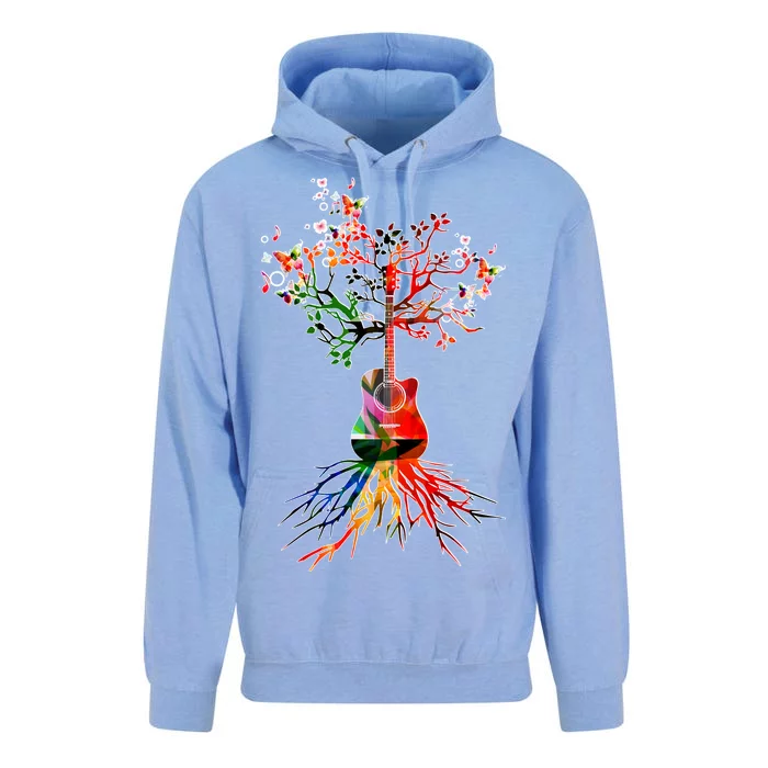 Guitar Roots Tree Of Life Unisex Surf Hoodie