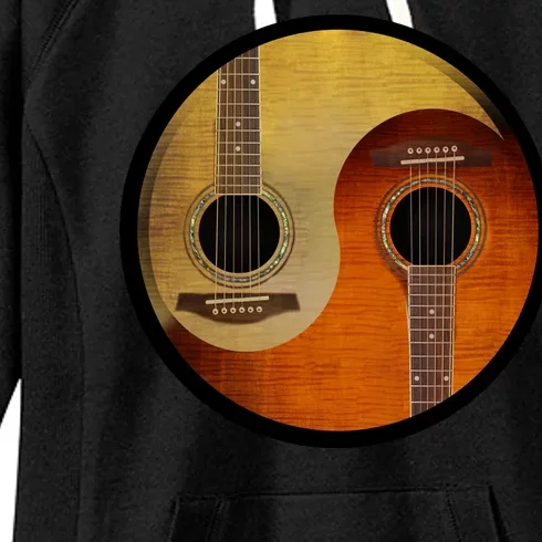 Guitar Yin And Yang Women's Fleece Hoodie