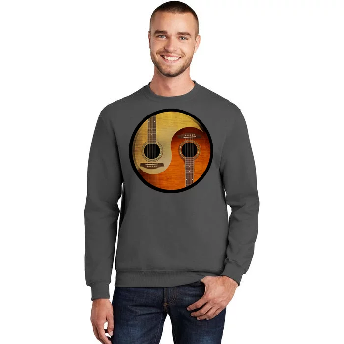 Guitar Yin And Yang Tall Sweatshirt