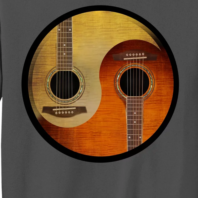 Guitar Yin And Yang Tall Sweatshirt