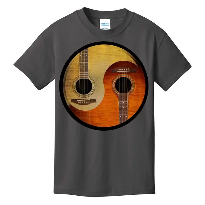 Guitar Yin And Yang Kids T-Shirt