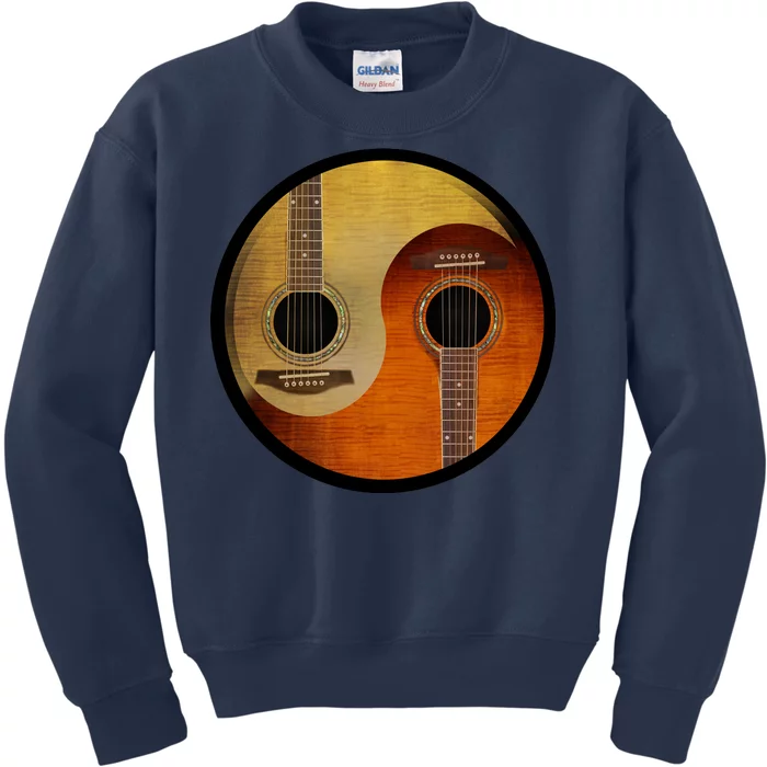 Guitar Yin And Yang Kids Sweatshirt