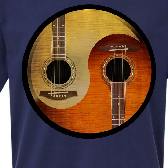 Guitar Yin And Yang Sueded Cloud Jersey T-Shirt