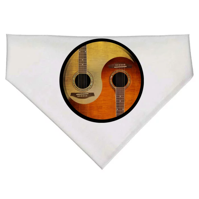 Guitar Yin And Yang USA-Made Doggie Bandana