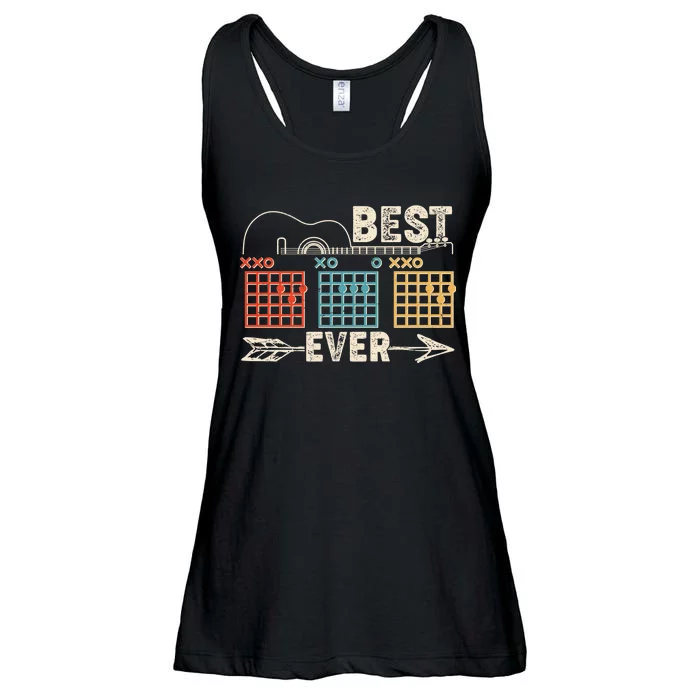 Guitarist Chords Best Dad Ever Ladies Essential Flowy Tank