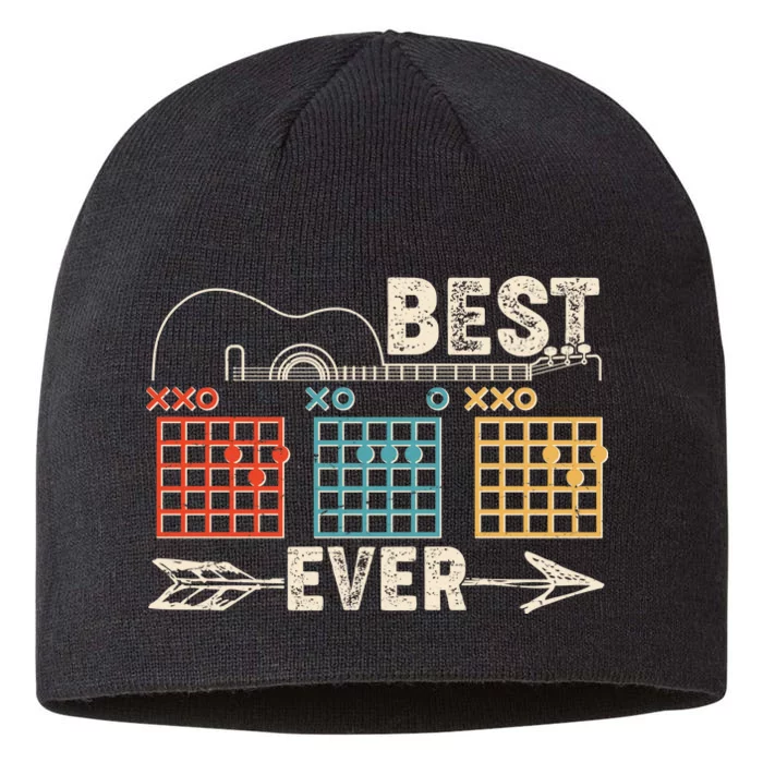 Guitarist Chords Best Dad Ever 8 1/2in Sustainable Knit Beanie