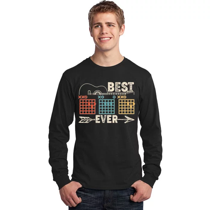 Guitarist Chords Best Dad Ever Tall Long Sleeve T-Shirt