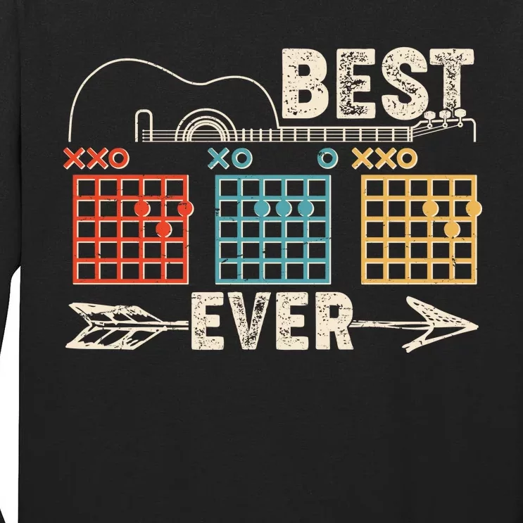 Guitarist Chords Best Dad Ever Tall Long Sleeve T-Shirt