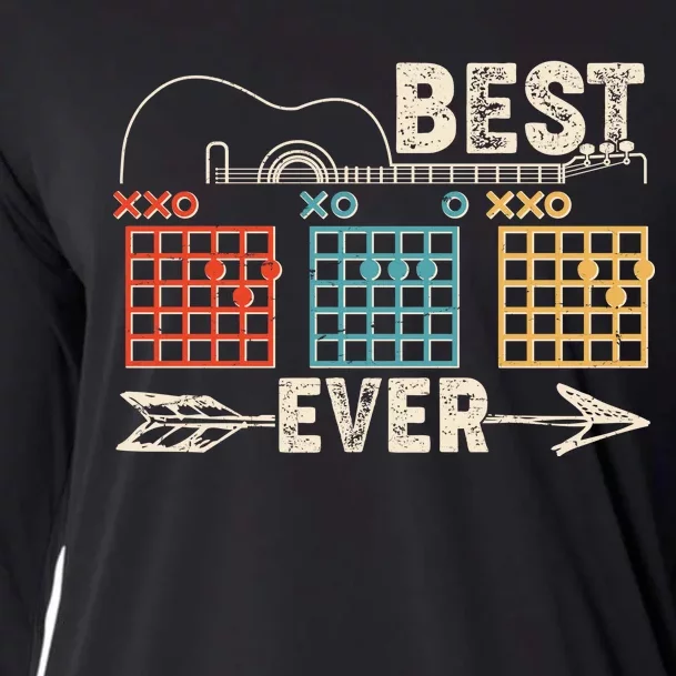 Guitarist Chords Best Dad Ever Cooling Performance Long Sleeve Crew