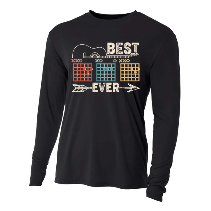 Guitarist Chords Best Dad Ever Cooling Performance Long Sleeve Crew