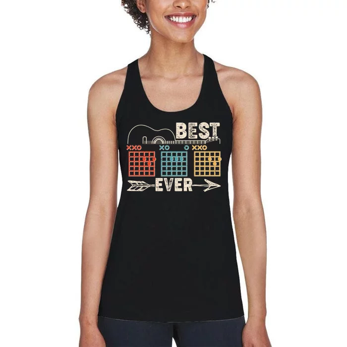 Guitarist Chords Best Dad Ever Women's Racerback Tank