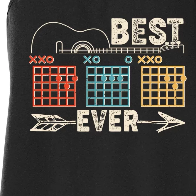 Guitarist Chords Best Dad Ever Women's Racerback Tank