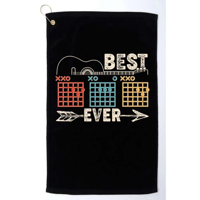 Guitarist Chords Best Dad Ever Platinum Collection Golf Towel