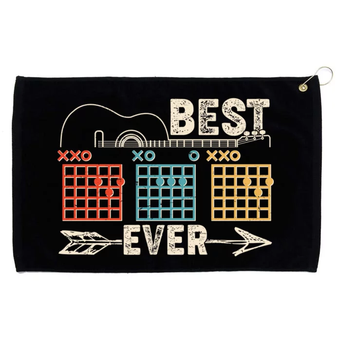 Guitarist Chords Best Dad Ever Grommeted Golf Towel