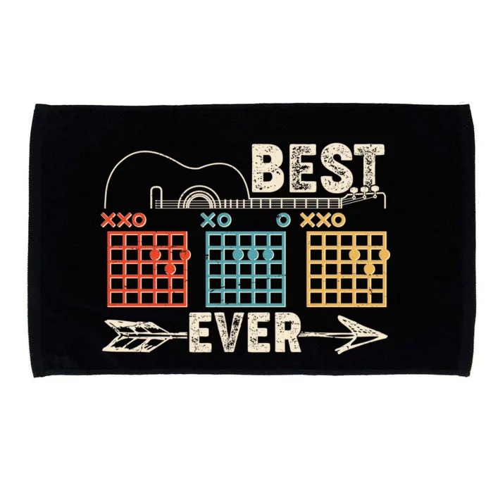 Guitarist Chords Best Dad Ever Microfiber Hand Towel