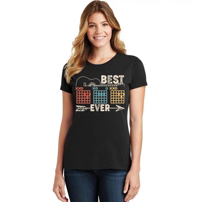 Guitarist Chords Best Dad Ever Women's T-Shirt