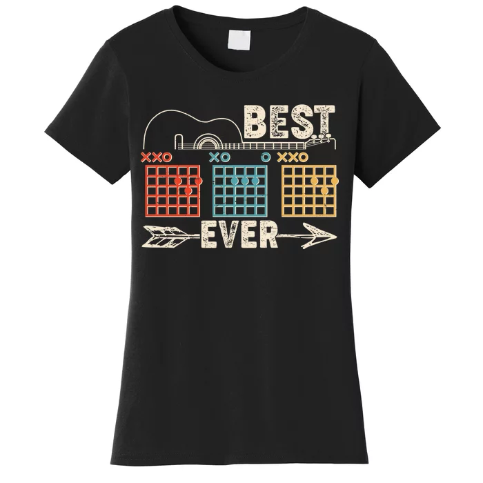 Guitarist Chords Best Dad Ever Women's T-Shirt