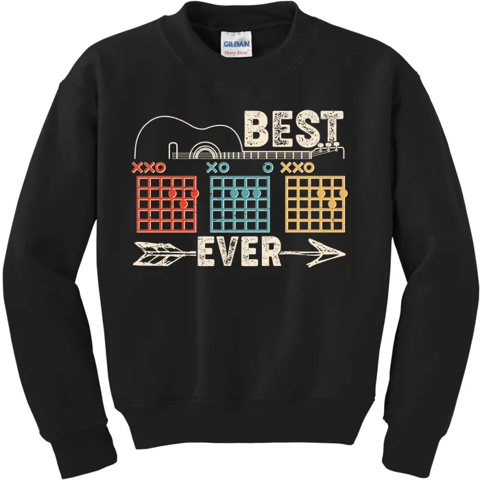 Guitarist Chords Best Dad Ever Kids Sweatshirt