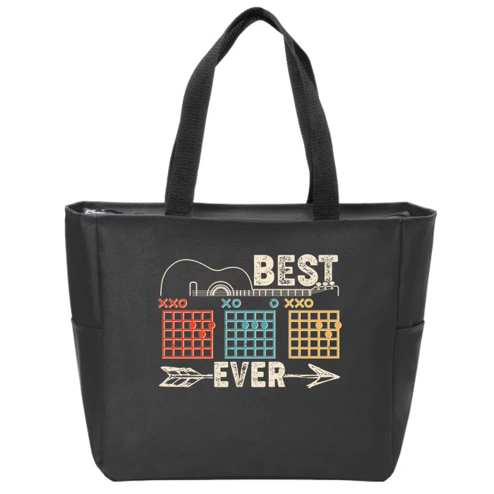 Guitarist Chords Best Dad Ever Zip Tote Bag