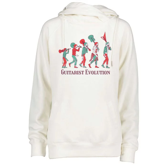 Guitarist Evolution Womens Funnel Neck Pullover Hood