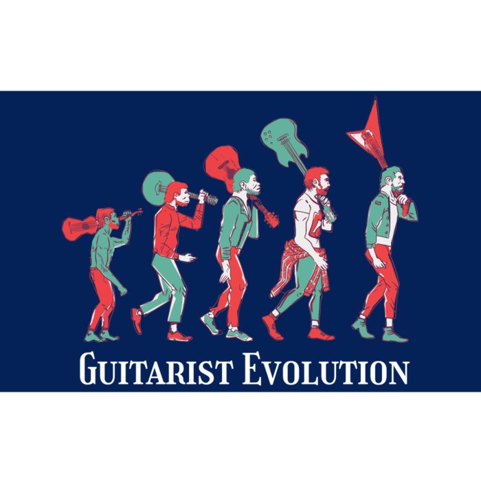 Guitarist Evolution Bumper Sticker