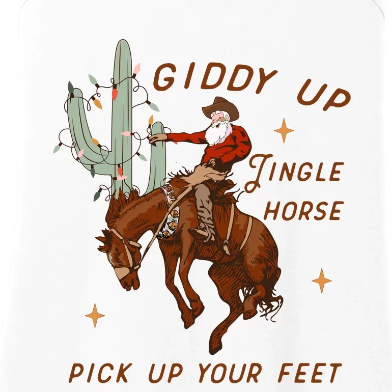 Giddy Up Jingle Horse Pick Up Your Feet Ladies Essential Tank