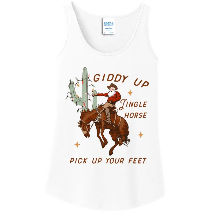 Giddy Up Jingle Horse Pick Up Your Feet Ladies Essential Tank