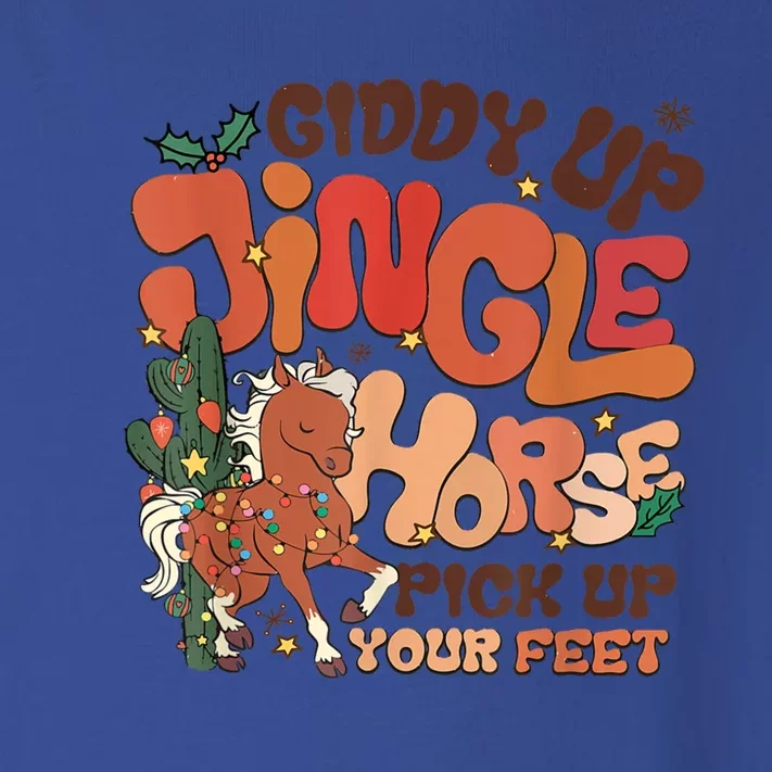 Giddy Up Jingle Horse Pick Up Your Feet Howdy Christmas Gift Toddler Long Sleeve Shirt