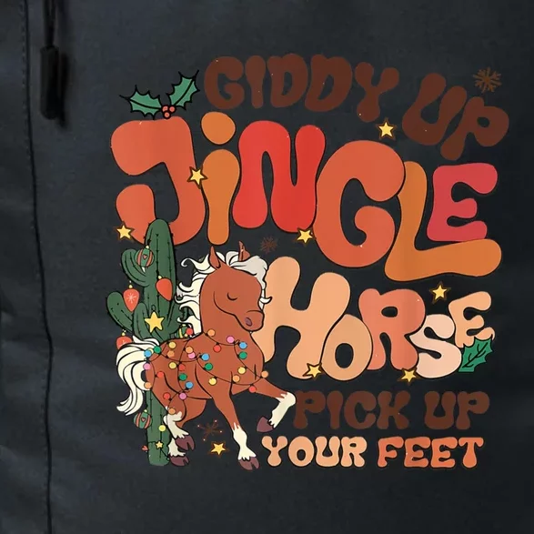 Giddy Up Jingle Horse Pick Up Your Feet Howdy Christmas Gift Daily Commute Backpack