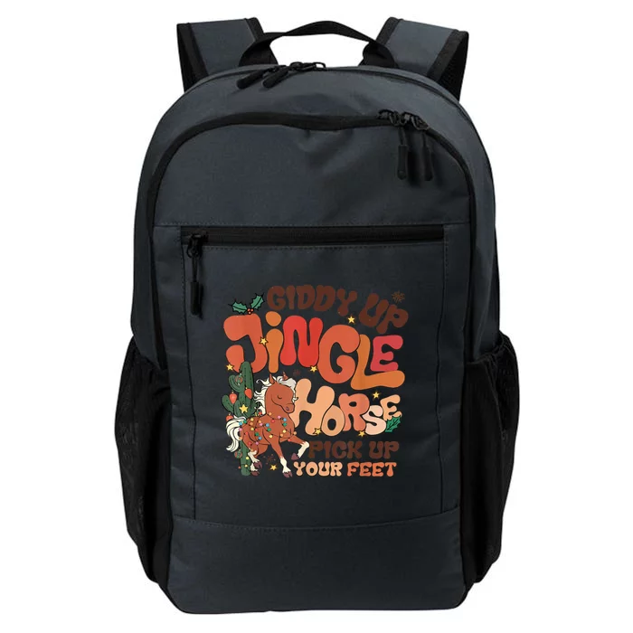 Giddy Up Jingle Horse Pick Up Your Feet Howdy Christmas Gift Daily Commute Backpack