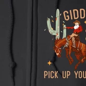 Giddy Up Jingle Horse Pick Up Your Feet Cow Full Zip Hoodie