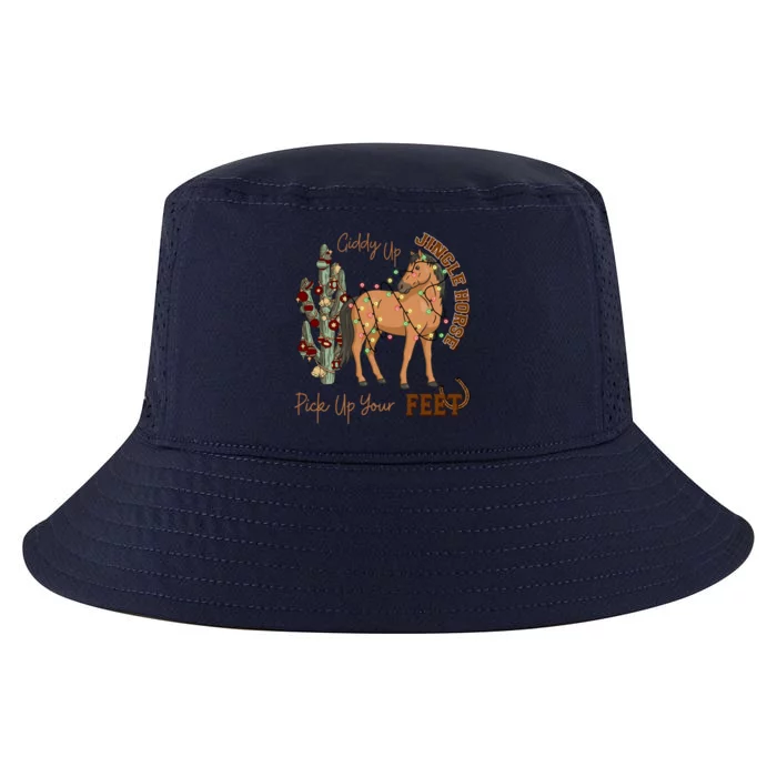 Giddy Up Jingle Horse Pick Up Your Feet Cow Christmas Cool Gift Cool Comfort Performance Bucket Hat