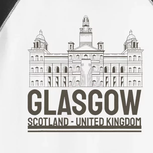 Glasgow United Kingdom Capital City Scottish Landmarks Toddler Fine Jersey T-Shirt