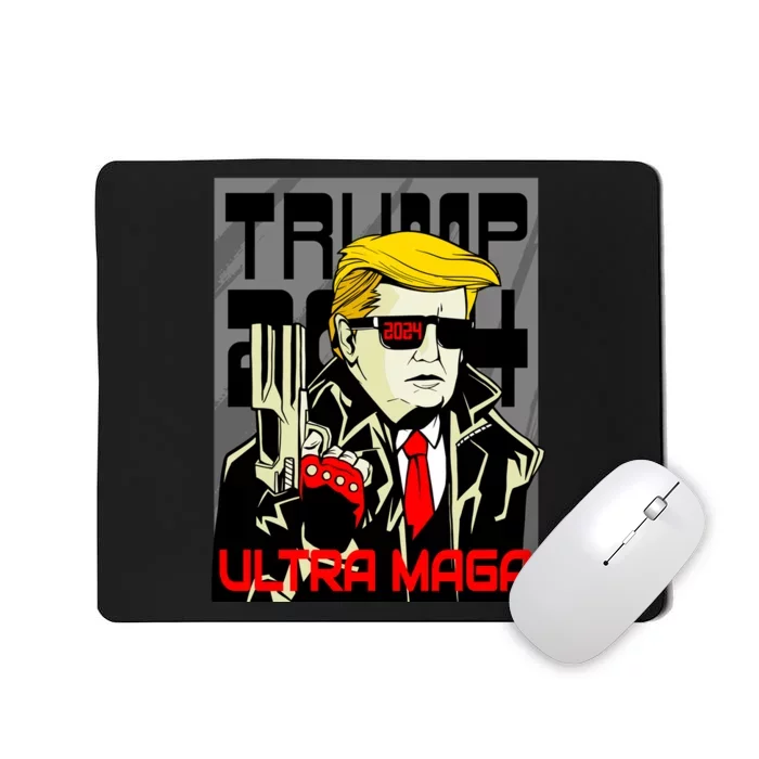 Great Ultra MAGA King Terminator Parody Trump 2024 Anti Biden Mousepad